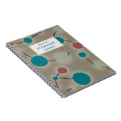 Carnet Gris pointillé d'univers avec l'étiquette des (Côté Droit)