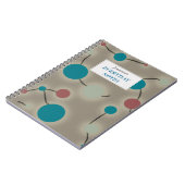 Carnet Gris pointillé d'univers avec l'étiquette des (Côté gauche)