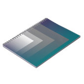 Carnet gris pourpre turquoise (Côté gauche)