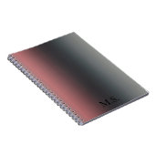 Carnet Gris, rose, dégradé noir, Ombre. (Côté Droit)