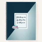 Carnet gris simple personnalisé (Devant)