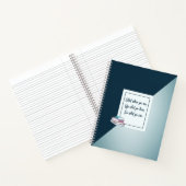 Carnet gris simple personnalisé (Intérieur)