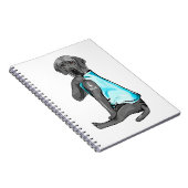 Carnet Gris Super Dane Tattoos I Love Maman Assis Cadeau (Côté Droit)