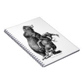 Carnet Grizzly ours chasse cerfs Dessin simple (Côté Droit)