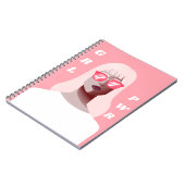 Carnet GRL PWR Illustration féministe moderne Puissance f (Côté gauche)