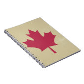 Carnet gronder le drapeau canadien (Côté Droit)