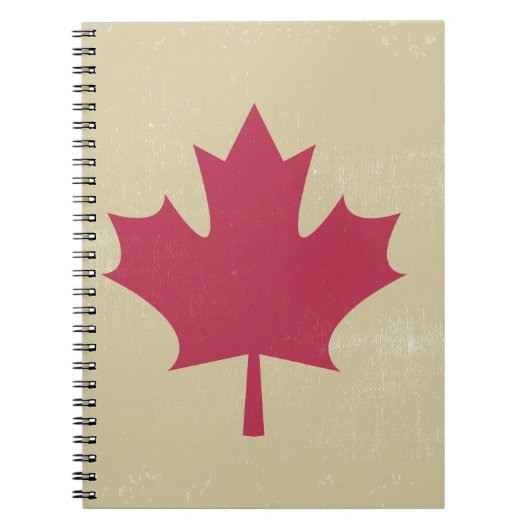 Carnet gronder le drapeau canadien (Devant)