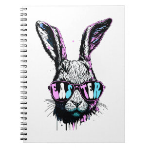 Carnet Groovi Lapin Face Lapin Avec Lunettes De Soleil Pâ
