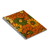 Carnet Groovy Bloom - Notebook Retro Floral 1970s (Côté Droit)