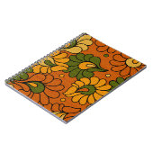 Carnet Groovy Bloom - Notebook Retro Floral 1970s (Côté gauche)