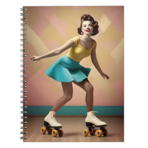 Carnet "Groovy Glide : Rythmes Rétro sur Roues de Planche