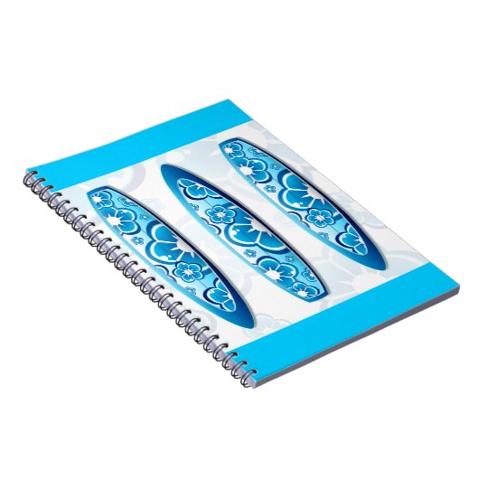 Carnet Groovy Surfboard with a flower design (Côté Droit)