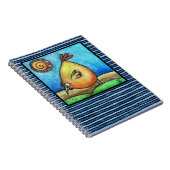 Carnet Gros Oiseau Orange (Côté Droit)