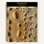 Carnet Gros plan de la texture délicate de serpent (Devant)