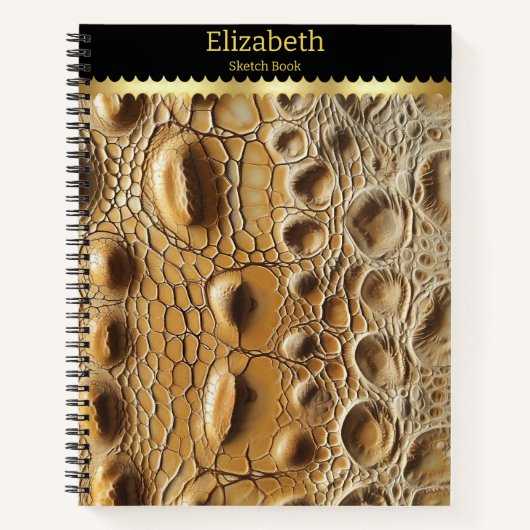 Carnet Gros plan de la texture délicate de serpent (Devant)