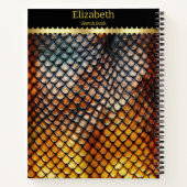 Carnet Gros plan de motifs venimeux de serpent (Dos)