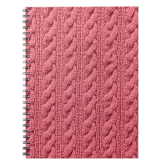 Carnet Gros plan du motif de la texture du pull. (Devant)