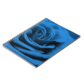 Carnet Gros plan rose bleue rouge, macro beauté. (Côté gauche)