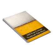 Carnet Gros plan sur les bulles de bière (Côté Droit)