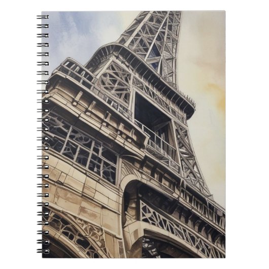 Carnet Gros plan Tour Eiffel Paris Love City Travel (Devant)