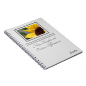 Carnet Gros plan Tournesol Déchets pétales 6,5 x 8,75 (Côté Droit)