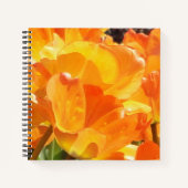 Carnet Gros plan Tulipes orange et jaune (Devant)
