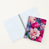 Carnet Grosse Fleur rose rétro (Intérieur)