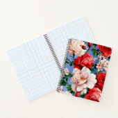 Carnet Grosse Fleur Rouge rétro (Intérieur)