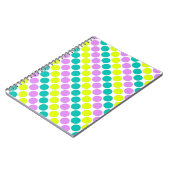 Carnet Grosse pois multicolore années rétro (Côté gauche)