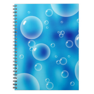 Carnet Grosses bulles bleues rebondissantes