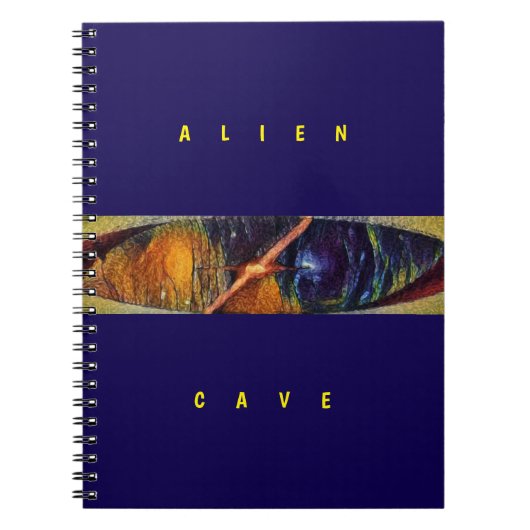 Carnet Grotte Alien - Violet  (Devant)