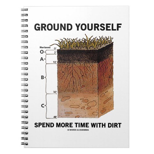 Carnet Ground Yourself Passer Plus De Temps Avec Des Cons (Devant)