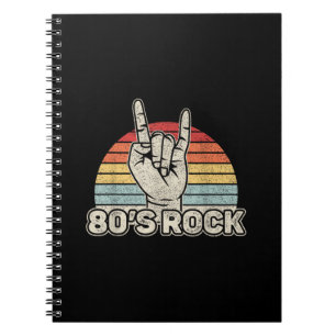 Carnet Groupe de Rock Rétro Vintage des Années 80