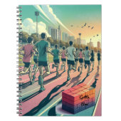 Carnet Groupe En Cours De Réunion Vers Le Haut Gotta Run (Devant)