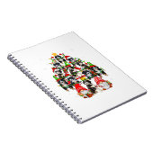 Carnet Groupe Père Noël Reindeer Elf Bernedoodles Comme N (Côté Droit)