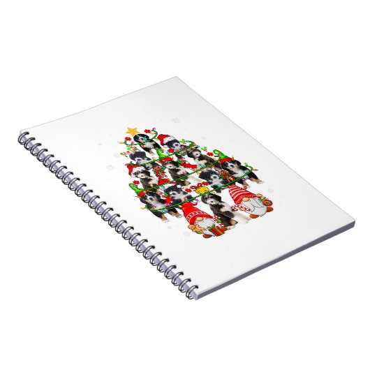 Carnet Groupe Père Noël Reindeer Elf Bernedoodles Comme N (Côté Droit)