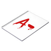 Carnet Groupe sanguin A - Hôpital d'horreur négatif (Côté gauche)