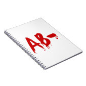 Carnet Groupe sanguin AB - Hôpital d'horreur négatif (Côté Droit)