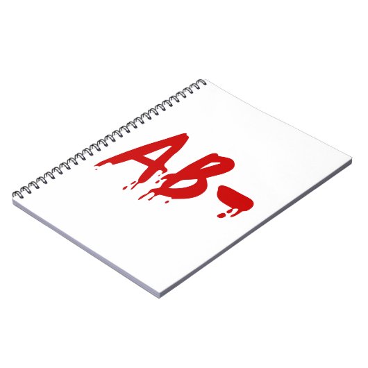 Carnet Groupe sanguin AB - Hôpital d'horreur négatif (Côté gauche)