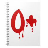 Carnet Groupe sanguin O+ Positif #Hôpital d'horreur (Devant)