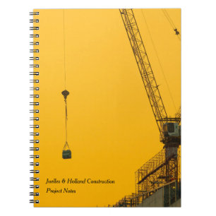 Carnet Grue de coucher de soleil minimale