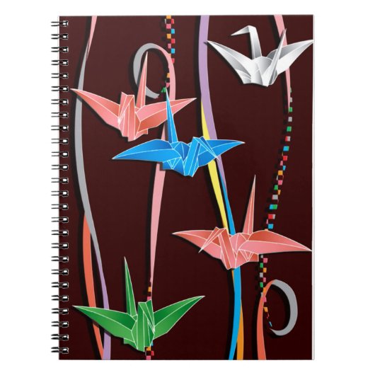 Carnet Grues d'origami (Devant)
