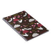 Carnet Grues japonaises : Motif traditionnel sans couture (Côté Droit)