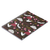 Carnet Grues japonaises : Motif traditionnel sans couture (Côté gauche)