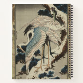 Carnet Grues sur un pin couvert de neige Hokusai (Dos)