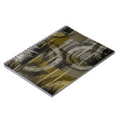 Carnet Grunge abstrait, marron monochrome (Côté gauche)