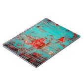 Carnet Grunge arrière - plan de turquoise. Blocs, frottis (Côté gauche)