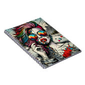 Carnet Grunge Art | Femme fracturée Abstraite (Côté Droit)