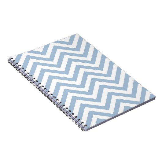 Carnet Grunge bleu-clair Chevron texturisé (Côté Droit)