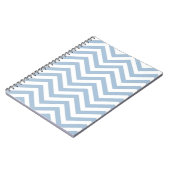 Carnet Grunge bleu-clair Chevron texturisé (Côté gauche)